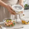 【CL】26Q3#1663 Glass food storage lunch box, portable lunch box, instant noodle bowl, student tableware, durable and multi-functional kitchenware details Picture
